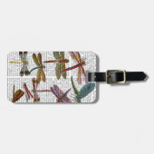 Dragonfly Print 4 Bagagelabel (Voorkant horizontaal)