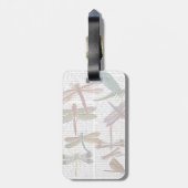 Dragonfly Print 4 Bagagelabel (Achterkant verticaal)