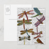 Dragonfly Print 4 Briefkaart (Voorkant / Achterkant)