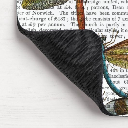Dragonfly Print 4 Muismat (Hoek)