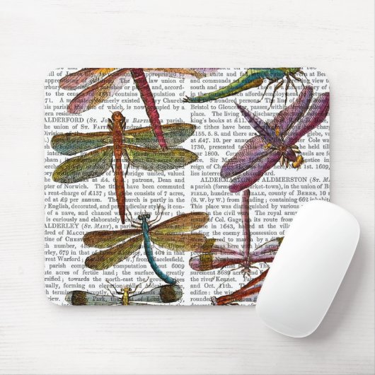 Dragonfly Print 4 Muismat (Met muis)