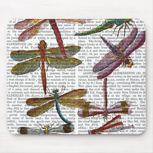 Dragonfly Print 4 Muismat (Voorkant)