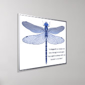 Dragonfly Print met Folie Quote Poster (Laagn)