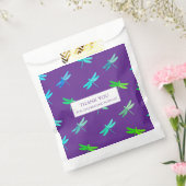 Dragonfly Purple Bright Boy Birthday  Bedankzakje (Gezegeld)