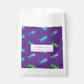 Dragonfly Purple Bright Boy Birthday  Bedankzakje (Voorkant)