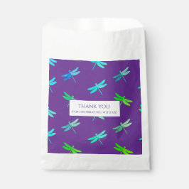 Dragonfly Purple Bright Boy Birthday Bedankzakje