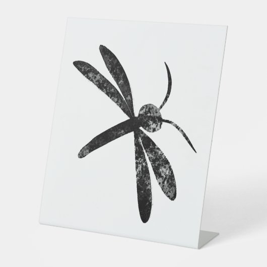 Dragonfly Reclamebord Met Voetstuk (Voorkant)