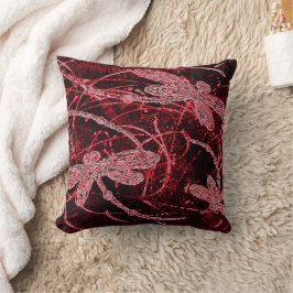 Dragonfly Red Haze Kussen