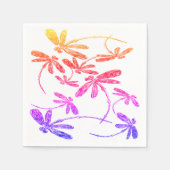 Dragonfly-regenboog Servet (Voorkant)