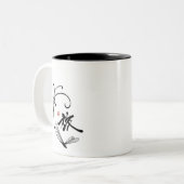 Dragonfly Reis Tweekleurige Koffiemok (Voorkant links)