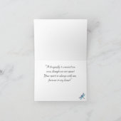 Dragonfly Rememberance Quote Sympathie Card Kaart (Binnen)