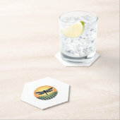 Dragonfly Retro (3) Kartonnen Onderzetters (Insitu)