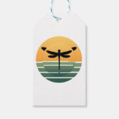 Dragonfly Retro (4) Cadeaulabel (Voorkant)