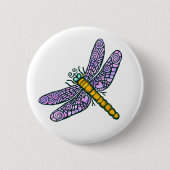 Dragonfly Ronde Button 5,7 Cm (Voorkant)