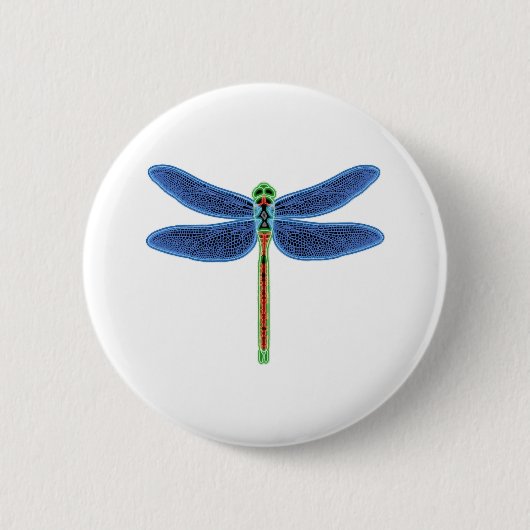 Dragonfly Ronde Button 5,7 Cm (Voorkant)