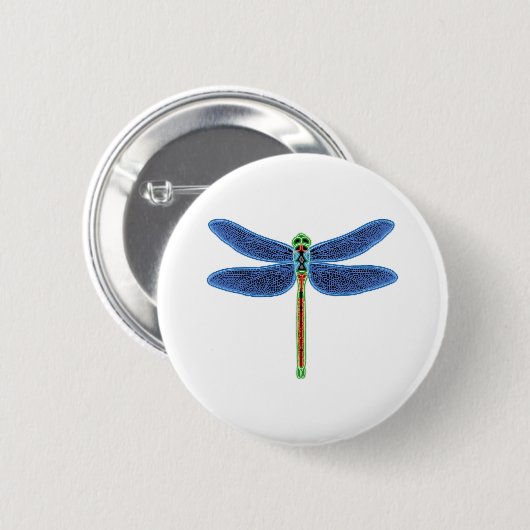 Dragonfly Ronde Button 5,7 Cm (Voorkant /achterkant)