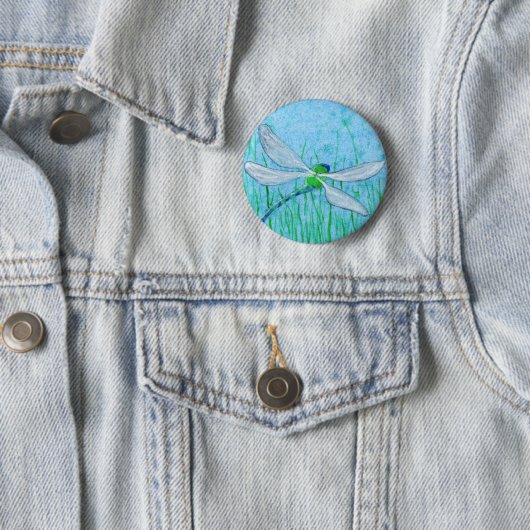 Dragonfly Ronde Button 5,7 Cm (In situ)