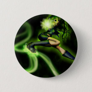 Dragonfly Ronde Button 5,7 Cm