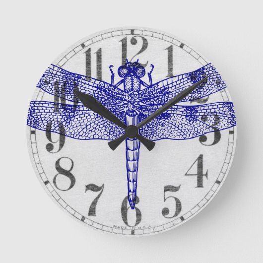 Dragonfly Ronde Klok (Voorkant)