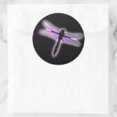 Dragonfly Ronde Sticker (Tas)