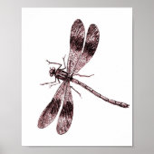 dragonfly - rood poster (Voorkant)