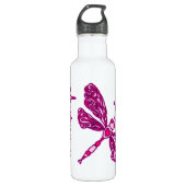 Dragonfly roze drinken fles (Voorkant)