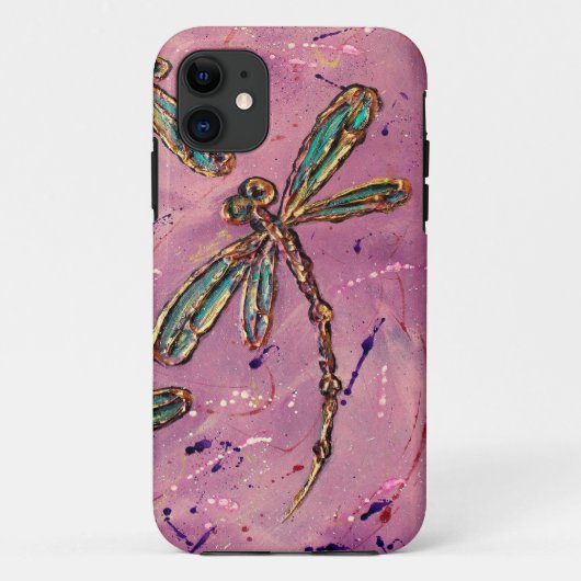 Dragonfly roze Fizz Case-Mate iPhone Case (Achterkant)