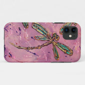 Dragonfly roze Fizz Case-Mate iPhone Case (Achterkant (horizontaal))