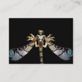 DRAGONFLY, roze, fuchsia black Visitekaartje (Achterkant)