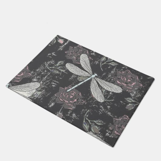 Dragonfly & Rozen Deurmat (Schuin)
