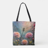 Dragonfly & Rozen Tote Bag (Achterkant)