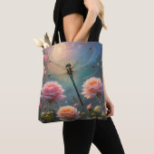Dragonfly & Rozen Tote Bag (Dichtbij)