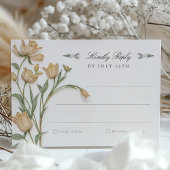  Dragonfly RSVP Card Wedding Kaart