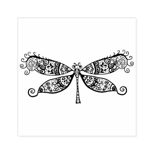 DRAGONFLY RUBBER STAMP RUBBERSTEMPEL (Afrduk)