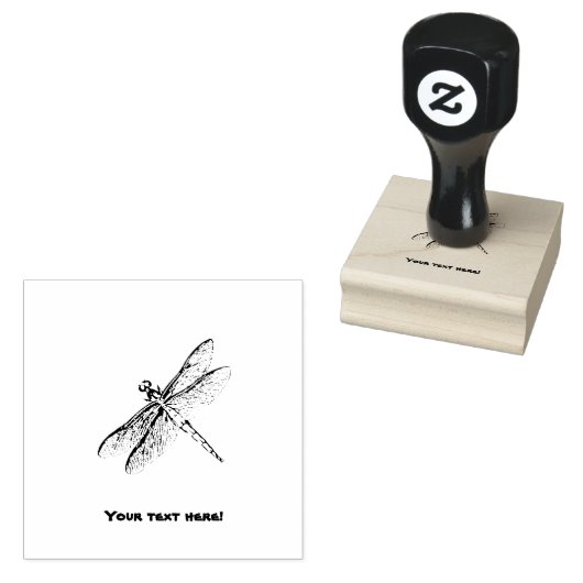 Dragonfly Rubberstempel (Gestempeld)
