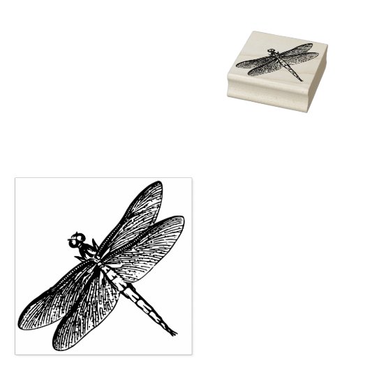 Dragonfly Rubberstempel (Gestempeld)