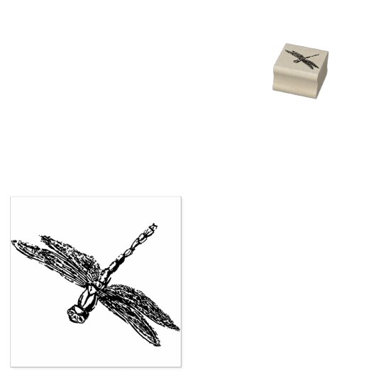 Dragonfly Rubberstempel (Gestempeld)