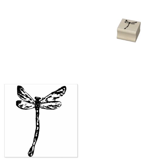 Dragonfly Rubberstempel (Gestempeld)