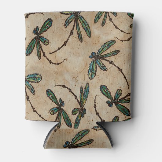 Dragonfly Rustic Cream Blikjeskoeler (Voorkant)