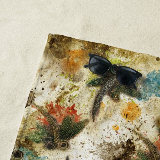 Dragonfly Rustic Splash Beach Towel Strandlaken (In situ)