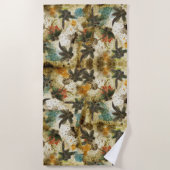 Dragonfly Rustic Splash Beach Towel Strandlaken (Voorkant)