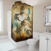 Dragonfly Rustic Splash Douchegordijn (In situ)