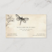 Dragonfly Schets  Journal Visitekaartje (Achterkant)