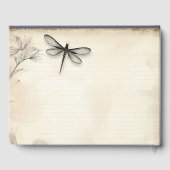  Dragonfly Schets  Tijdschrift Bruiloft Gastenboek (Achterkant)