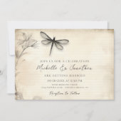  Dragonfly Schets  Tijdschrift Bruiloft Kaart (Voorkant)
