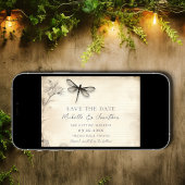 Dragonfly Schets  Tijdschrift Bruiloft Save The Date