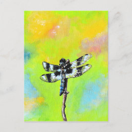 Dragonfly schilderen briefkaart