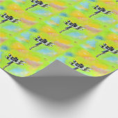 Dragonfly schilderen cadeaupapier (Hoek)