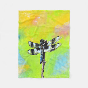 Dragonfly schilderen fleece deken