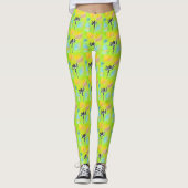 Dragonfly schilderen leggings (Voorkant)